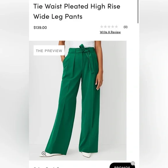 Burgundy high waisted wide leg pants - Picture 7 of 7